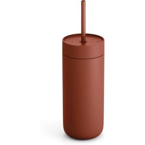 image:imageFellow 16 oz Carter Cold Travel Mug for Water Iced Tea Coffee Smoothies Iced Coffee amp more  Stainless Steel VacuumInsulated Iced Coffee tumbler with Spill Resistant lid and straw  SiennaSienna