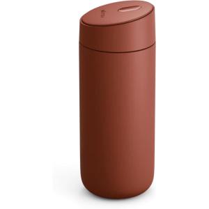 image:imageFellow 16 oz Carter Slide Travel Mug  OneHanded Slide Lid Vacuum Insulated Stainless Steel Tumbler with Ceramic Interior for Hot and Cold Drinks LeakProof and Dishwasher Safe Matte BlackSienna