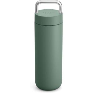 image:imageFellow 20 oz Carter Carry Water Bottle  LeakProof Lid Vacuum Insulated Stainless Steel Tumbler Keeps Heat for 12 HoursStays Cold for 24 Hours Stainless Steel Handle Dishwasher SafeMatte GreySmoke Green