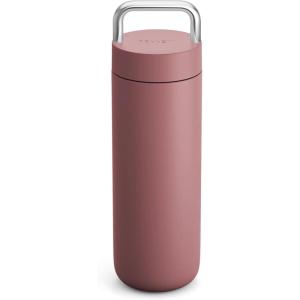 image:imageFellow 20 oz Carter Carry Water Bottle  LeakProof Lid Vacuum Insulated Stainless Steel Tumbler Keeps Heat for 12 HoursStays Cold for 24 Hours Stainless Steel Handle Dishwasher SafeMatte GreyDesert Rose
