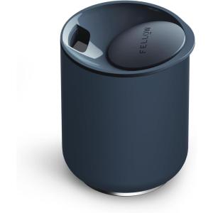 image:imageFellow Rocky Lowball Tumbler Set of 2  Insulated Stainless Steel Cocktail Tumblers with Ceramic Interior and Swivel Pebble Lid  10 oz Matte BlackStone Blue