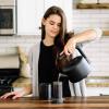 image:imageFellow Clyde Stovetop Tea Kettle  Modern Twist on a Whistling Teapot Stainless Steel Kettle Matte Black 17 Liter