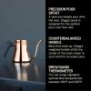 image:imageFellow Stagg Stovetop PourOver Coffee and Tea Kettle  Gooseneck Teapot with Precision Pour Spout BuiltIn Thermometer Matte Black 1 LiterPolished Steel