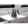image:imageFellow Stagg Stovetop PourOver Coffee and Tea Kettle  Gooseneck Teapot with Precision Pour Spout BuiltIn Thermometer Matte White 1 LiterPolished Steel