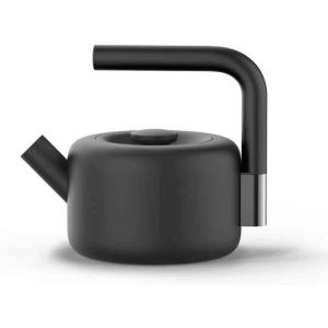 image:imageFellow Clyde Stovetop Tea Kettle  Modern Twist on a Whistling Teapot Stainless Steel Kettle Matte Black 17 Liter