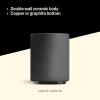 image:imageFellow Monty Latte Art Cup 11oz  Double Wall Insulated Ceramic Coffee Mug for Cappuccino Espresso amp Barista Stackable Dishwasher Safe Matte Black