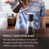 image:imageFellow Stagg Double Wall Coffee Carafe  Vessel for Pour Over Manual Coffee Maker Handblown Borosilicate Glass Decanter 20 oz Clear Pitcher