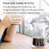 image:imageFellow Stagg Double Wall Coffee Carafe  Vessel for Pour Over Manual Coffee Maker Handblown Borosilicate Glass Decanter 20 oz Clear Pitcher