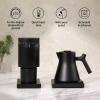 image:imageFellow Corvo EKG Pro Electric Tea Kettle  Quick Heating Precise Temperature Control Electric Kettle Scheduling Builtin Brew Timer for Boiling Water  Matte Black  09 LiterMatte Black with Walnut Handle