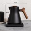 image:imageFellow Corvo EKG Pro Electric Tea Kettle  Quick Heating Precise Temperature Control Electric Kettle Scheduling Builtin Brew Timer for Boiling Water  Matte Black  09 LiterMatte Black with Walnut Handle