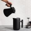 image:imageFellow Corvo EKG Pro Electric Tea Kettle  Quick Heating Precise Temperature Control Electric Kettle Scheduling Builtin Brew Timer for Boiling Water  Matte Black with Walnut Handle  09 LiterMatte Black
