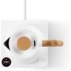 image:imageFellow Corvo EKG Pro Electric Tea Kettle  Quick Heating Precise Temperature Control Electric Kettle Scheduling Builtin Brew Timer for Boiling Water  Matte Black  09 LiterMatte White with Maple Handle