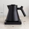 image:imageFellow Corvo EKG Pro Electric Tea Kettle  Quick Heating Precise Temperature Control Electric Kettle Scheduling Builtin Brew Timer for Boiling Water  Matte Black  09 LiterMatte Black with Walnut Handle