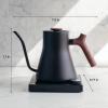 image:imageFellow Stagg EKG Pro Electric Gooseneck Kettle  PourOver Coffee and Tea Quick Heating Precise Temperature Control Scheduling Builtin Brew Timer Matte White 09 LiterMatte Black with Walnut Handle  Lid Pull