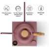 image:imageFellow Stagg EKG Pro Electric Gooseneck Kettle  PourOver Coffee and Tea Quick Heating Precise Temperature Control Scheduling Builtin Brew Timer Matte White 09 LiterDesert Rose