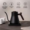 image:imageFellow Stagg EKG Pro Electric Gooseneck Kettle  PourOver Coffee and Tea Quick Heating Precise Temperature Control Scheduling Builtin Brew Timer Matte White 09 LiterMatte Black with Walnut Handle  Lid Pull