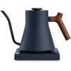 image:imageFellow Stagg EKG Pro Electric Gooseneck Kettle  PourOver Coffee and Tea Quick Heating Precise Temperature Control Scheduling Builtin Brew Timer Matte White 09 LiterStone Blue with Walnut Handle