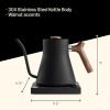 image:imageFellow Stagg EKG Pro Electric Gooseneck Kettle  PourOver Coffee and Tea Quick Heating Precise Temperature Control Scheduling Builtin Brew Timer Matte White 09 LiterMatte Black with Walnut Handle  Lid Pull