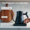 image:imageFellow Stagg EKG Pro Electric Gooseneck Kettle  PourOver Coffee and Tea Quick Heating Precise Temperature Control Scheduling Builtin Brew Timer Matte White 09 LiterMatte Black