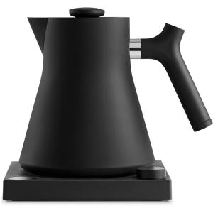 image:imageFellow Corvo EKG Pro Electric Tea Kettle  Quick Heating Precise Temperature Control Electric Kettle Scheduling Builtin Brew Timer for Boiling Water  Matte Black with Walnut Handle  09 LiterMatte Black