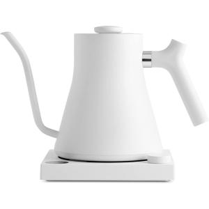 image:imageFellow Stagg EKG Pro Electric Gooseneck Kettle  PourOver Coffee and Tea Quick Heating Precise Temperature Control Scheduling Builtin Brew Timer Matte White 09 LiterMatte White