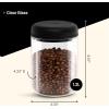 image:imageFellow Atmos Vacuum Coffee Canister amp Food Storage Container Bundle  Airtight Coffee and Food Storage Containers  04 L and 12 L  Clear Glass