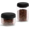 image:imageFellow Atmos Vacuum Coffee Canister amp Food Storage Container Bundle  Airtight Coffee and Food Storage Containers  04 L and 12 L  Clear Glass