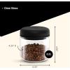 image:imageFellow Atmos Vacuum Coffee Canister  12L Stainless Steel Airtight Food Storage Container for Coffee Beans Ground Coffee Tea amp Spices  Vacuum Seal Preserves Freshness  Matte BlackClear Glass