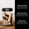 image:imageFellow Atmos Vacuum Coffee Canister  12L Stainless Steel Airtight Food Storage Container for Coffee Beans Ground Coffee Tea amp Spices  Vacuum Seal Preserves Freshness  Matte BlackClear Glass