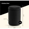 image:imageFellow Atmos Vacuum Coffee Canister  12L Stainless Steel Airtight Food Storage Container for Coffee Beans Ground Coffee Tea amp Spices  Vacuum Seal Preserves Freshness  Matte BlackMatte Black