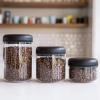 image:imageFellow Clear Glass Atmos Bundle  Bundle of 3 Clear Glass Atmos Vacuum Canisters in 12 L 07 L  04 L Sizes