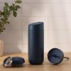 image:imageFellow 16 oz Carter Bundle 3 in 1 Travel Mug with SlideLock Move amp Cold Lids with Straw  ToGo Coffee Tumbler Ceramic Interior amp VacuumInsulated Stainless Steel  Coffee CupsMatte WhiteStone Blue