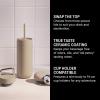 image:imageFellow 16 oz Carter Bundle 3 in 1 Travel Mug with SlideLock Move amp Cold Lids with Straw  ToGo Coffee Tumbler Ceramic Interior amp VacuumInsulated Stainless Steel  Coffee CupsMatte WhiteSand Dune