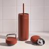 image:imageFellow 16 oz Carter Bundle 3 in 1 Travel Mug with SlideLock Move amp Cold Lids with Straw  ToGo Coffee Tumbler Ceramic Interior amp VacuumInsulated Stainless Steel  Coffee CupsMatte WhiteSienna