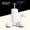 image:imageFellow 16 oz Carter Bundle 3 in 1 Travel Mug with SlideLock Move amp Cold Lids with Straw  ToGo Coffee Tumbler Ceramic Interior amp VacuumInsulated Stainless Steel  Coffee CupsMatte WhiteMatte White