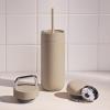 image:imageFellow 16 oz Carter Bundle 3 in 1 Travel Mug with SlideLock Move amp Cold Lids with Straw  ToGo Coffee Tumbler Ceramic Interior amp VacuumInsulated Stainless Steel  Coffee CupsMatte WhiteSand Dune