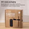 image:imageFellow 16 oz Carter Bundle 3 in 1 Travel Mug with SlideLock Move amp Cold Lids with Straw  ToGo Coffee Tumbler Ceramic Interior amp VacuumInsulated Stainless Steel  Coffee CupsMatte WhiteHazy Blue