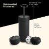 image:imageFellow 16 oz Carter Bundle 3 in 1 Travel Mug with SlideLock Move amp Cold Lids with Straw  ToGo Coffee Tumbler Ceramic Interior amp VacuumInsulated Stainless Steel  Coffee CupsMatte WhiteMatte Black
