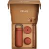 image:imageFellow 16 oz Carter Bundle 3 in 1 Travel Mug with SlideLock Move amp Cold Lids with Straw  ToGo Coffee Tumbler Ceramic Interior amp VacuumInsulated Stainless Steel  Coffee CupsMatte WhiteSienna