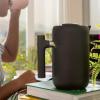 image:imageFellow Clara Insulated Coffee Maker with Enhanced Filtration System  Portable French Press Stainless Steel  24 oz Carafe  Matte Black