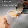 image:imageFellow Eddy Steaming Pitcher  Milk Frother Pitcher with Fluted Spout Premium Barista Tools for Precision Latte Art 188 Stainless Steel Graphite 18oz JugPolished Graphite
