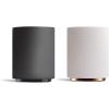 image:imageFellow Monty Milk Art Cups  Double Wall Ceramic Latte Mug 11 oz  Matte Black amp White with Graphite amp Copper Base  Set of 2