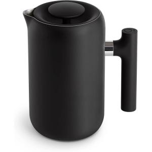 image:imageFellow Clara Insulated Coffee Maker with Enhanced Filtration System  Portable French Press Stainless Steel  24 oz Carafe  Matte Black