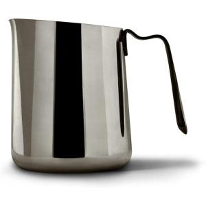 image:imageFellow Eddy Steaming Pitcher  Milk Frother Pitcher with Fluted Spout Premium Barista Tools for Precision Latte Art 188 Stainless Steel Graphite 18oz JugPolished Graphite