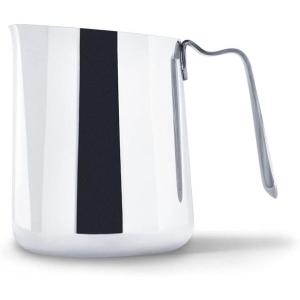 image:imageFellow Eddy Steaming Pitcher  Milk Frother Pitcher with Fluted Spout Premium Barista Tools for Precision Latte Art 188 Stainless Steel Graphite 18oz JugPolished Steel