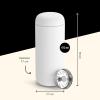 image:imageFellow 16 oz Carter Move Travel Mug  VacuumInsulated Stainless Steel Travel Coffee Mug  Coffee Tumbler with Ceramic Interior and Splash Guard  Sand DuneMatte White