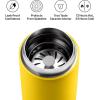 image:imageFellow 16 oz Carter Move Travel Mug  VacuumInsulated Stainless Steel Travel Coffee Mug  Coffee Tumbler with Ceramic Interior and Splash Guard  Sand DuneLemon Zest