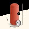 image:imageFellow 16 oz Carter Move Travel Mug  VacuumInsulated Stainless Steel Travel Coffee Mug  Coffee Tumbler with Ceramic Interior and Splash Guard  Sand DuneCorduroy Red