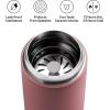 image:imageFellow 16 oz Carter Move Travel Mug  VacuumInsulated Stainless Steel Travel Coffee Mug  Coffee Tumbler with Ceramic Interior and Splash Guard  Sand DuneDesert Rose