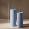 image:imageFellow 20 oz Carter Cold Tumbler  SpillResistant Straw Lid Stainless Steel VacuumInsulated Cup with Ceramic Interior and Reusable Straw for Cold Drinks Fits Cup HoldersDishwasher SafeMatte GreyHazy Blue